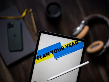 plan your year on tablet